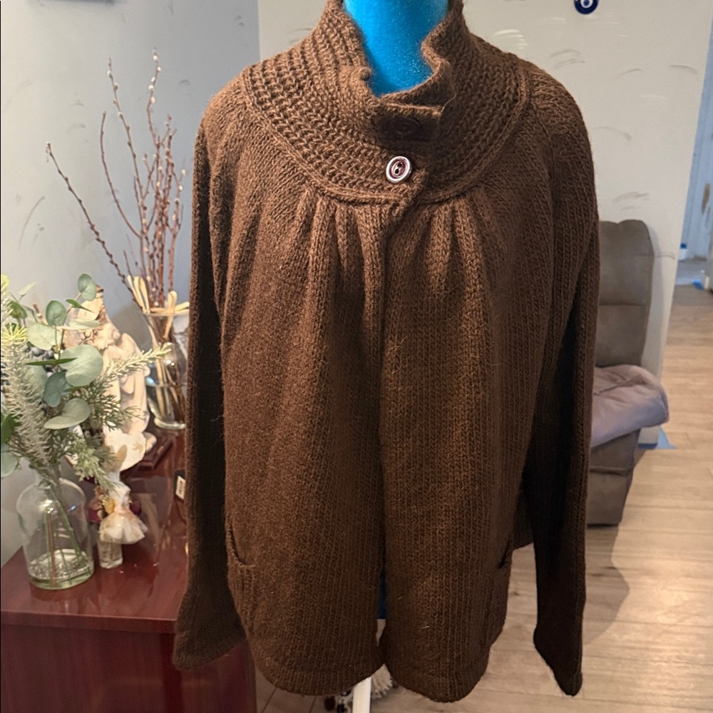 Brown Women's Sweater jacket